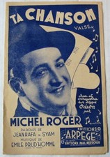 TA CHANSON (PARTITION