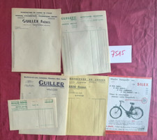 N° 7515 / GUILLER  / lettre entête + prospectus cyclomoteur SILEX...