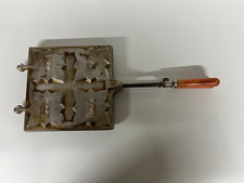 Ancien Appareil à Croque Monsieur  L’ÉTOILE En Aluminium Quadruple 4 - Vintage 