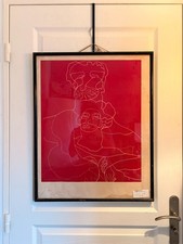 Affiche Lithographie Charles Lapicque " Antonin et Faustine" 1898 1988 Abstrait