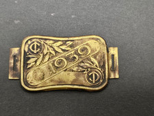 Plaque fiscale taxe CI impôt vélocipèdes vélo 1939 WW2 french bicycles tax brass