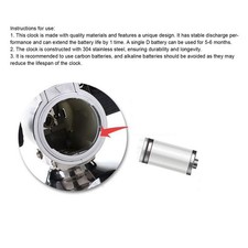 Vintage Digital Flip Down Clock Battery Powered Time Adjustable Stainless Steel