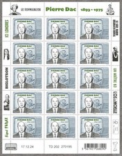 france 2025 Pierre DAC 1893 1975 French humorist comedian Schmilblick 15v FULL