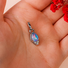 Pendentif Opale Argent
