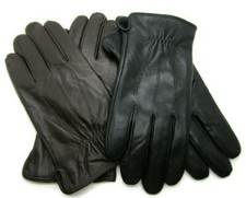 Neuf Hommes Premium Haute Qualité Super Cuir Véritable Souple Gants Doublé Hiver