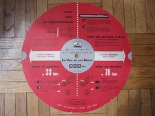 MODE D’EMPLOI TOURNE DISQUE PATHE MARCONI / VOIX DE SON MAITRE / PUBLICIS  50'S