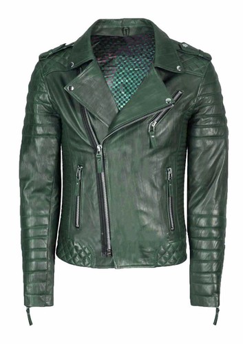 Veste motard verte - veste,