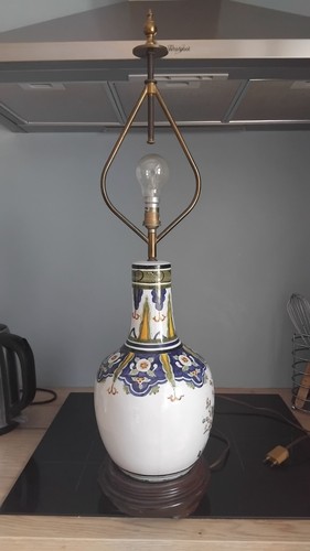 Ancien pied lampe en - ancien,