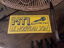 Ancien autocollant radio FM