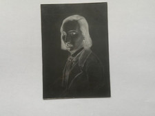 adèle Hugo  granville 1843 Charles Vacquerie Grande plaque de verre. artistique