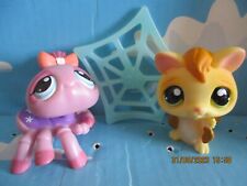 PETSHOP  DUO :  CHAUVE-SOURIS N°990 + ARAIGNEE N°991 + ACCESSOIRE  D'ORIGINE