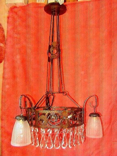 Lustre fer forgé - forgé, "