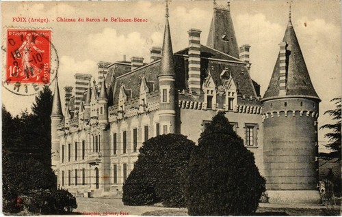 Cpa foix chateau - du, baron