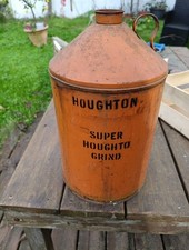 Rare bidon huile 5 Gallon Houghton Houghto Grind Collection