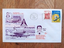 Enveloppe USA Espace Fulton pilot Nasa flight research center 4 juillet 1982