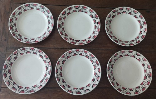 Série six assiettes plates - six,
