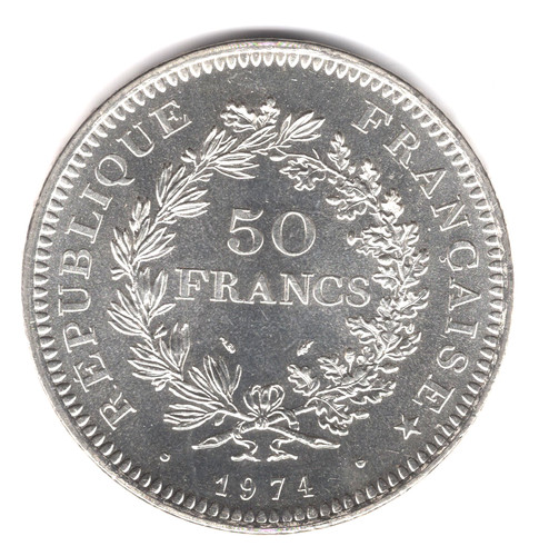 Francs hercule 1974 en - 50,