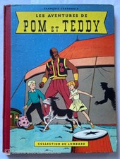 POM ET TEDDY Les aventures de EO TBE Dos toilé rouge LE LOMBARD 1956-CRAENHALS