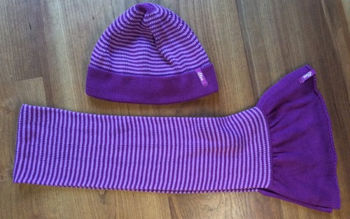 Bonnet écharpe tricot - +,