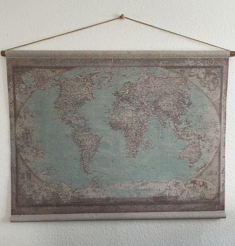 Carte monde vintage - du,