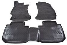 Tapis De Sol Caoutchouc À Bords Hauts Pour Subaru Forester Depuis 2013 Noir