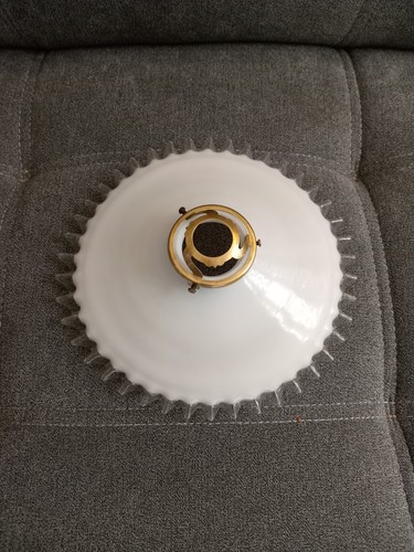 Suspension ancienne opaline - ancienne, en