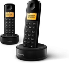 Philips D1602B/01 Téléphone sans fil DECT avec 2 combinés