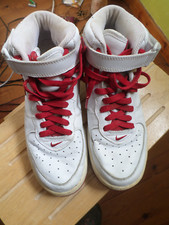 NIKE AIR femme CUIR rouge et blanc 39 TBE