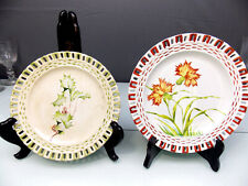 ROVINA EPINAL - LOT DE 2 ASSIETTES DECOR FLEURI