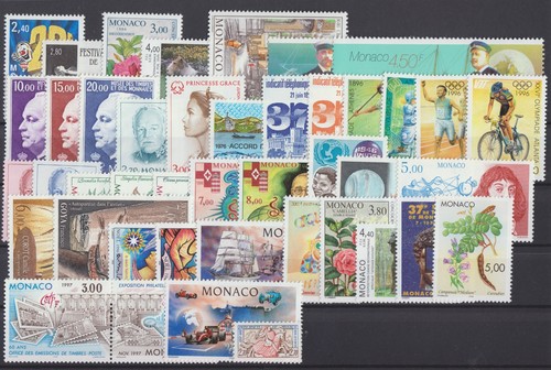 Timbres monaco neufs annee - timbres, **