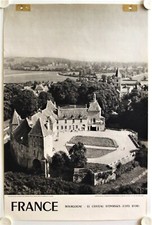 Affiche Tourisme France BOURGOGNE Châteaux D'EPOISSES Côte d'Or - Ann.'50