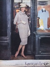 PUBLICITÉ 1958 KORRIGAN LESUR FRIMAS 6 COLORIS SUR JUPE TROCADERO - ADVERTISING