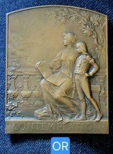 Superbe Plaque Méd. 71x56mm