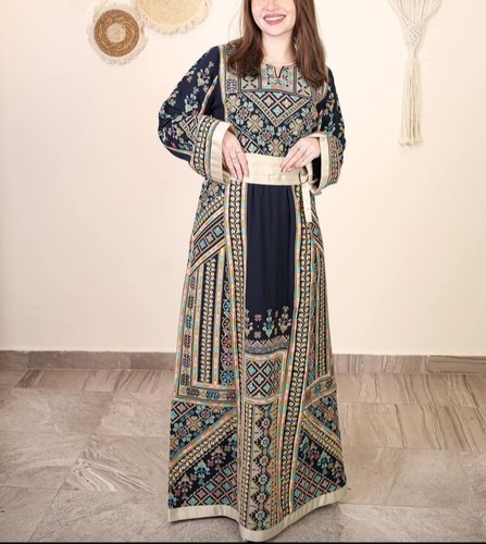 Luxury embroidered thobe dress - embroidered,
