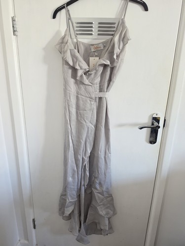Blune bridal wrap satin midi - bridal,