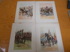 CAVALERIE  -  4 GRAVURES