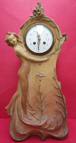 Pendule art nouveau - , terre