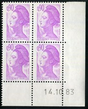 TIMBRE COIN DATE : LIBERTE 