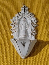 Ancien bénitier porcelaine