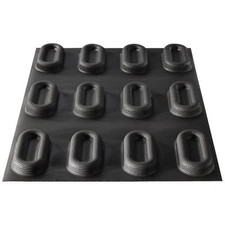FLEXIPAN - MOULE 12 BARQUETTES EN SILICONE 39 X 29 X 1.5 CM