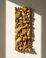 Haut relief chinois bois