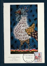 carte  1er jour     le coq