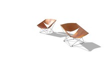 Paire de fauteuils F675 de Pierre Paulin pour Artifort en cuir fauve