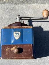 moulin à café Peugeot frères bois métal et bakélite Bleu