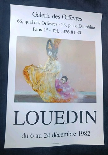 Affiche bernard louedin 1982 - affiche, 1982.