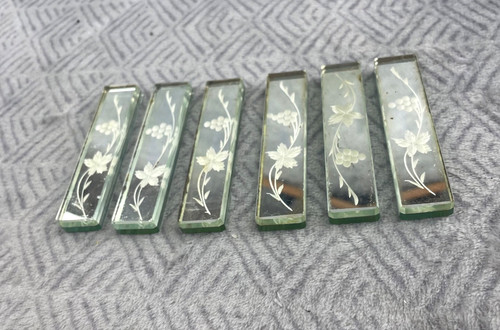Porte couteaux anciens verre - 6, porte-couteaux