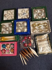 ?LOT ANCIENNES BOULES DE NOËL DÉCORATION SAPIN VINTAGE COLLECTION DECO