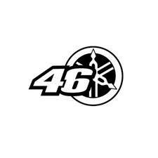  stickers VR46, valentino rossi ( 2 ), 46, tribu dei chihuahua