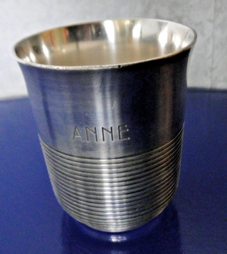 Timbale métal argenté