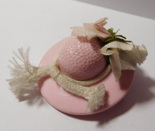 Broche vintage chapeau - chapeau, "